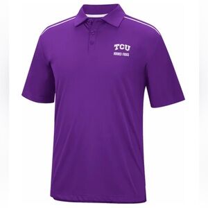 Colosseum Men's TCU Horned Frogs Polo T-Shirt‎ - Purple NWT Size M